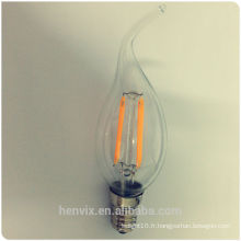 Lumière haute ampoule LED à rendement élevé 110v, ampoule à boule led, ampoule led à verre transparent